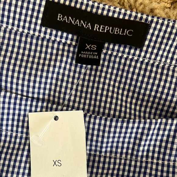 Banana Republic Blue Striped Women's Top XS - Picture 3 of 6
